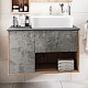 Grossman Мебель для ванной Бруно 80 бетон/веллингтон – фотография-16